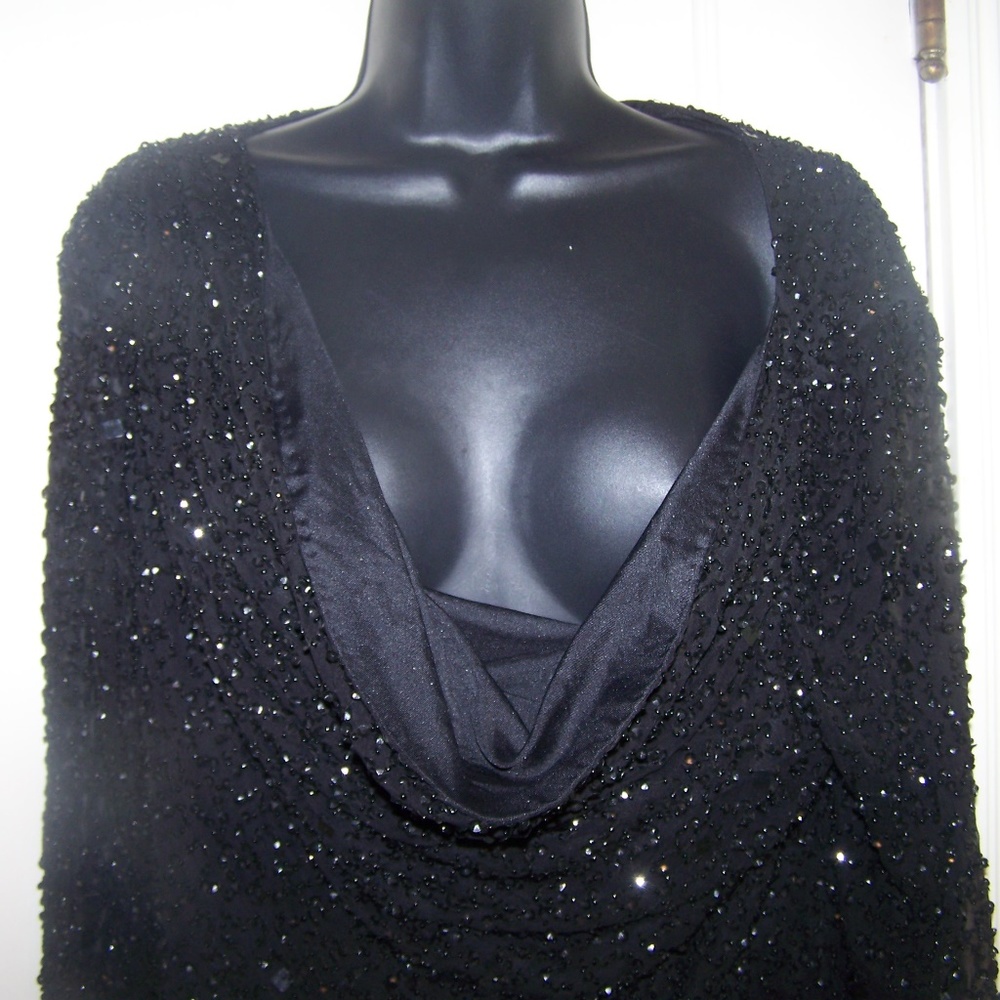 Marina Bresler Sequin Top Holiday Dressy Silk